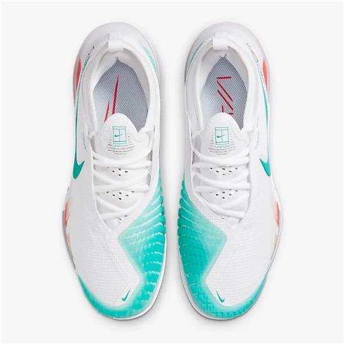 Nike React Vapor NXT HC Womens Shoe (White/Habanero Red/Pomegranate/Washed Teal)
