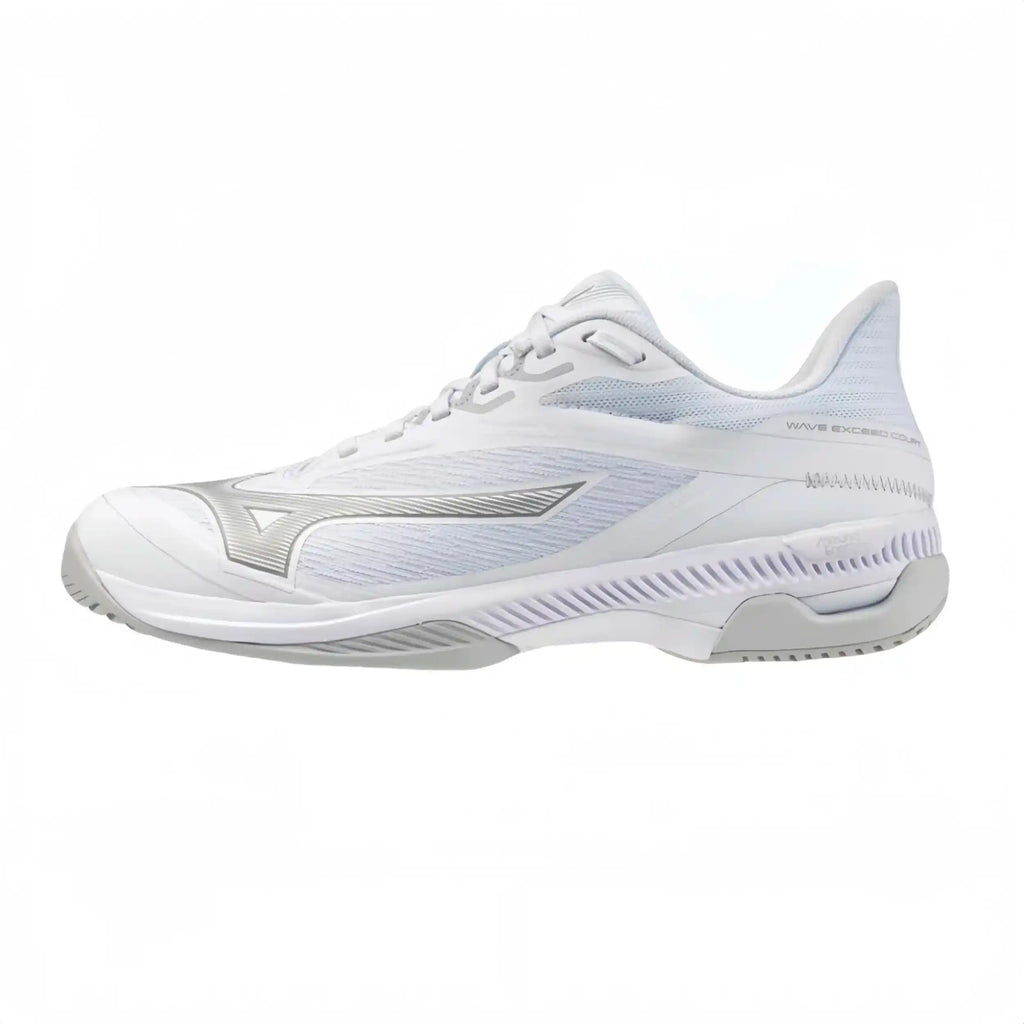 Mizuno Wave Exceed Court AC Women's Tennis Shoes (White/Ultimate Grey/Harbor Mist)