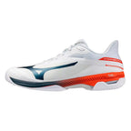 Mizuno Wave Exceed Court AC Men's Shoes (White/Insigna Blue/Orange)