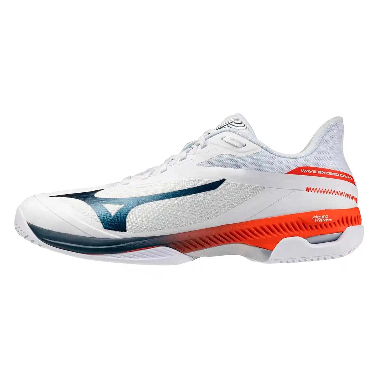 Mizuno Wave Exceed Court AC Men's Shoes (White/Insigna Blue/Orange)