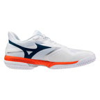 Mizuno Wave Exceed Court AC Men's Shoes (White/Insigna Blue/Orange)
