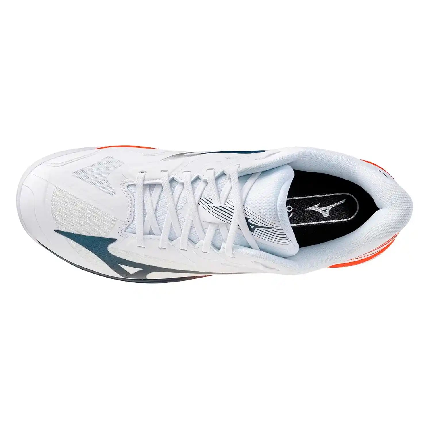 Mizuno Wave Exceed Court AC Men's Shoes (White/Insigna Blue/Orange)