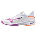 Mizuno Wave Exceed Court AC Women's Shoes (White/Dahlia/Lava Orange)