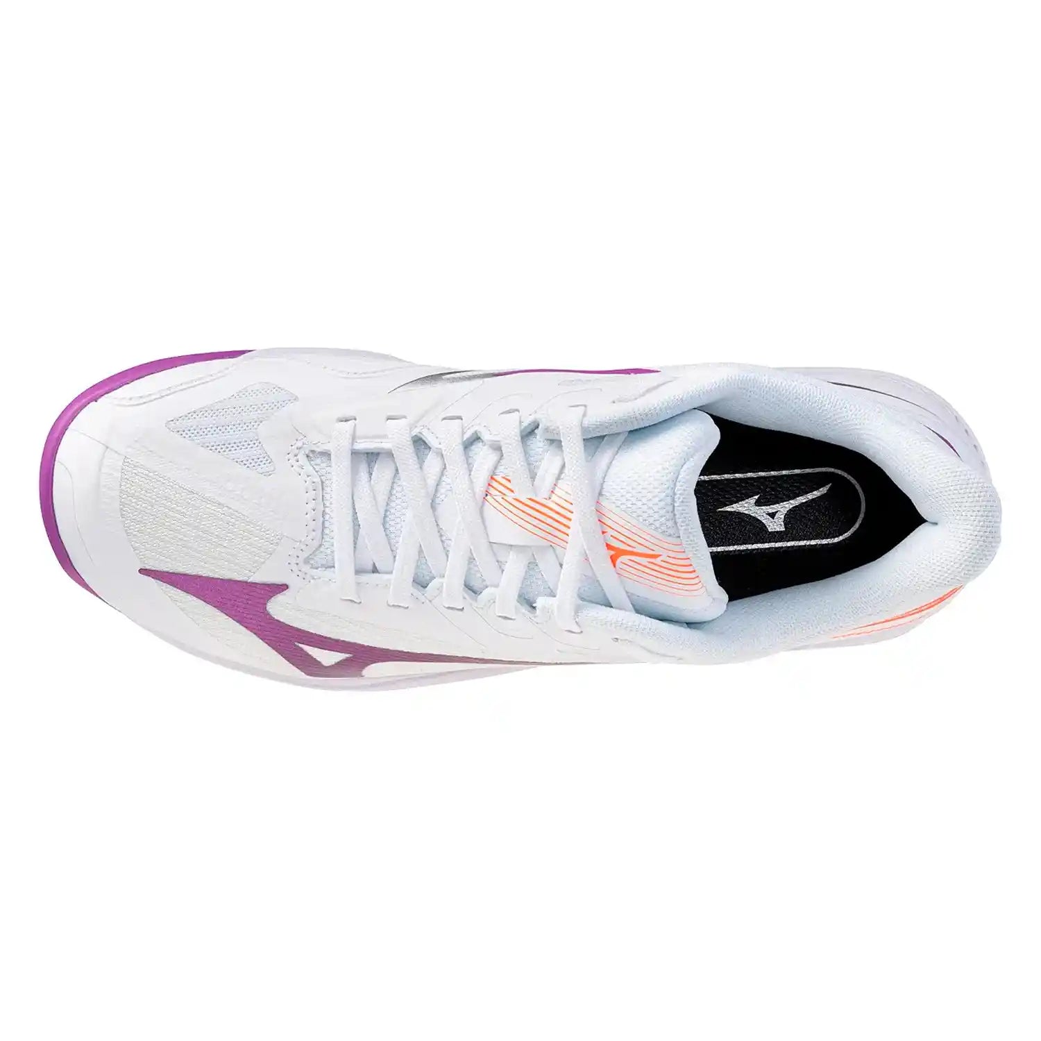 Mizuno Wave Exceed Court AC Women's Shoes (White/Dahlia/Lava Orange)