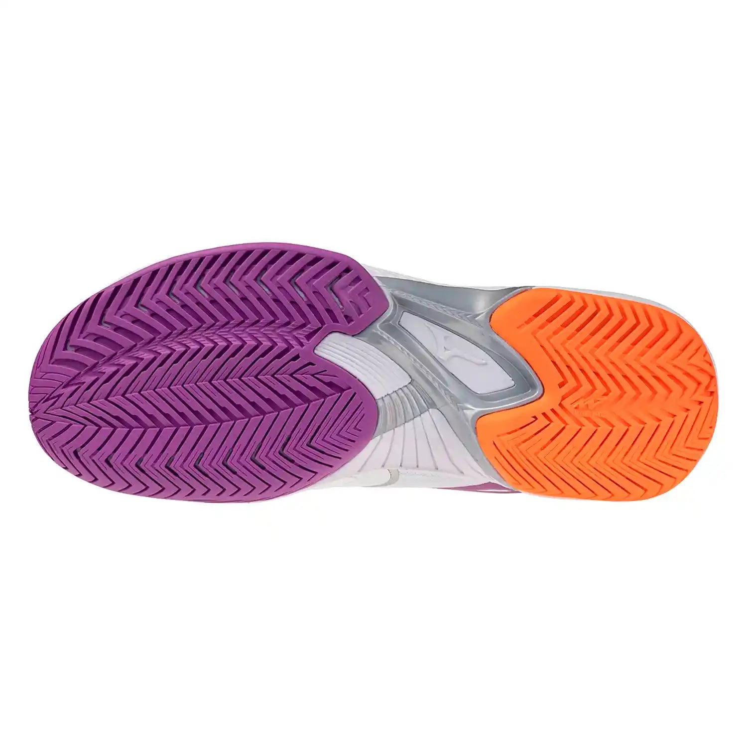 Mizuno Wave Exceed Court AC Women's Shoes (White/Dahlia/Lava Orange)