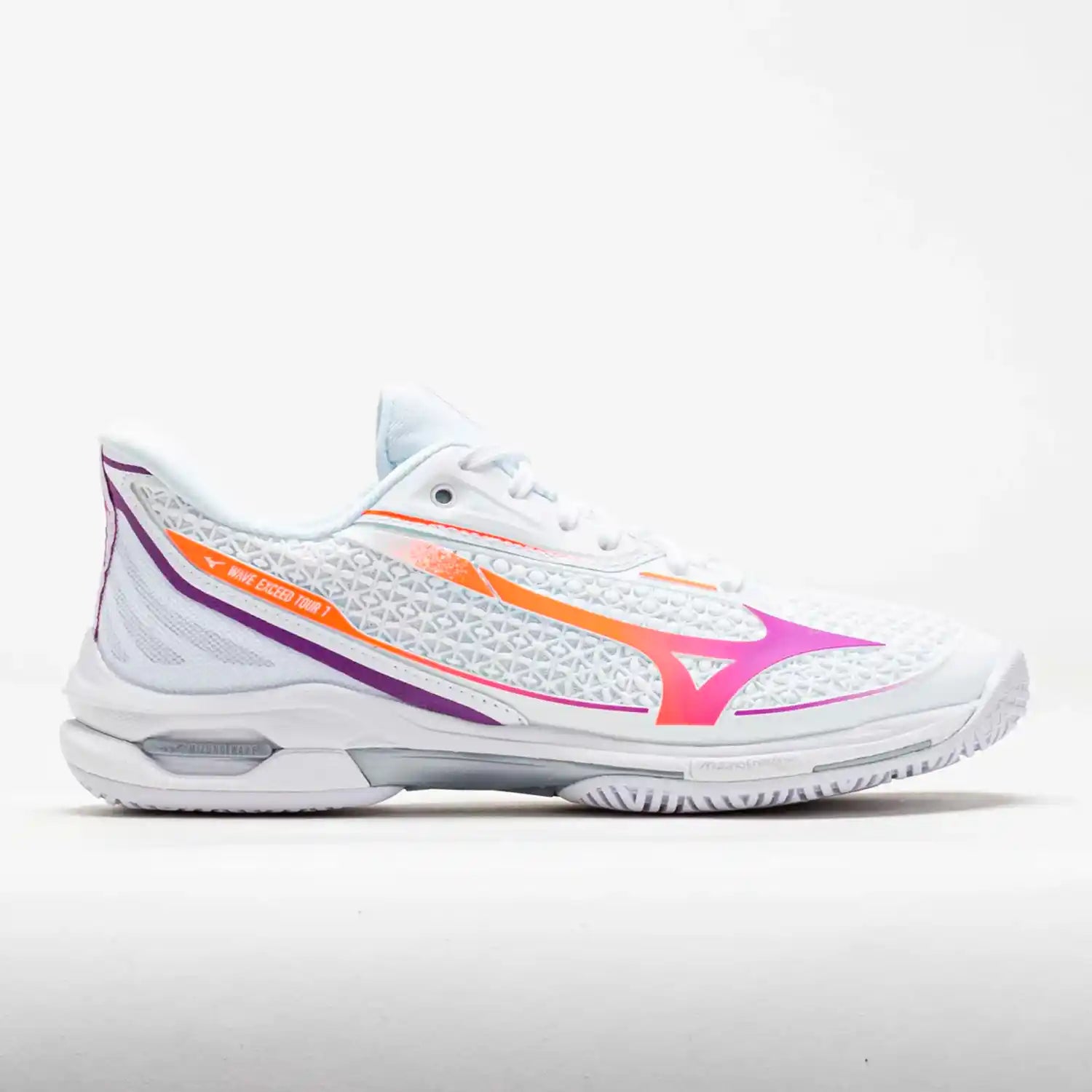 Mizuno Wave Exceed Tour 7 AC Women's Shoes (White/Dahlia/Lava Orange)
