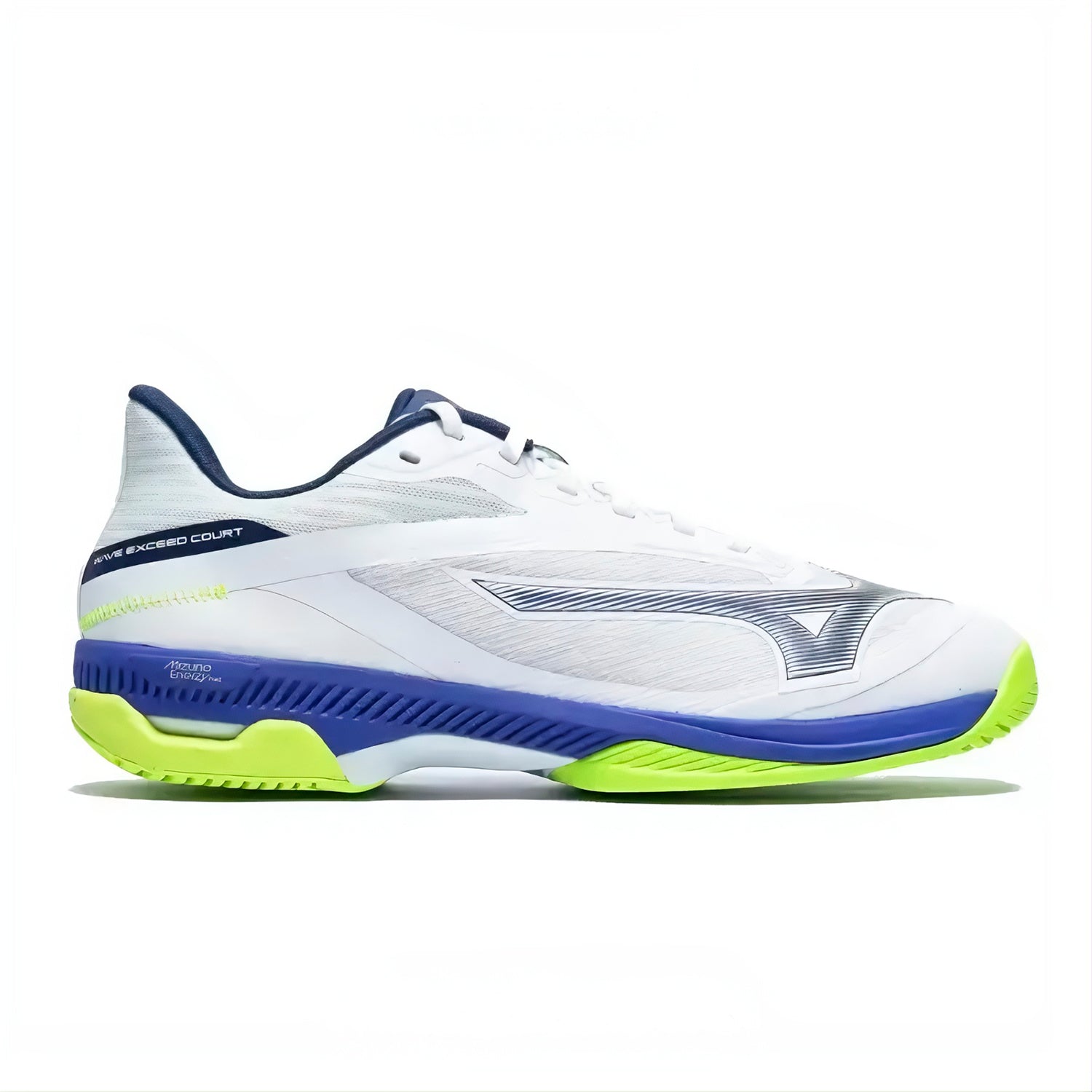 Mizuno Wave Exceed Court AC Men's Shoes (White/Dazzling Blue/Lightning Yellow)