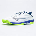 Mizuno Wave Exceed Court AC Men's Shoes (White/Dazzling Blue/Lightning Yellow)