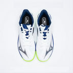 Mizuno Wave Exceed Court AC Men's Shoes (White/Dazzling Blue/Lightning Yellow)