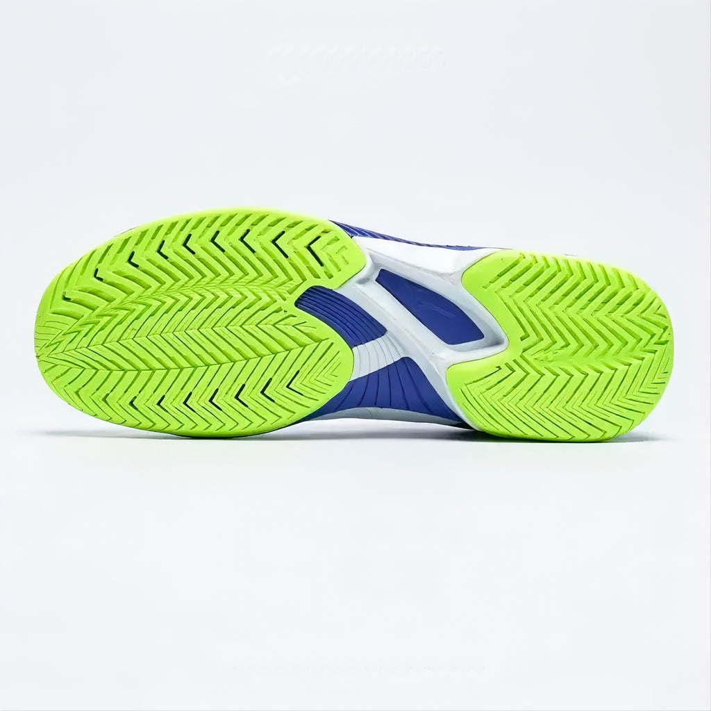 Mizuno Wave Exceed Court AC Men's Shoes (White/Dazzling Blue/Lightning Yellow)