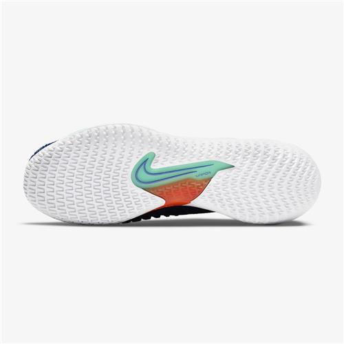 NikeCourt React Vapor NXT HC Mens Shoe (Deep Royal Blue/Dynamic Turquoise/Magma Orange/White)
