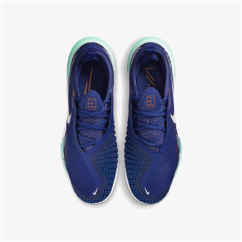 NikeCourt React Vapor NXT HC Mens Shoe (Deep Royal Blue/Dynamic Turquoise/Magma Orange/White)