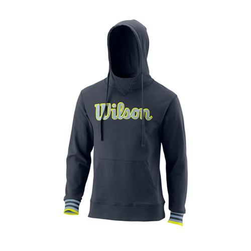 Wilson Mens Script Eco Cotton Pullover Hoody (India/Ink)