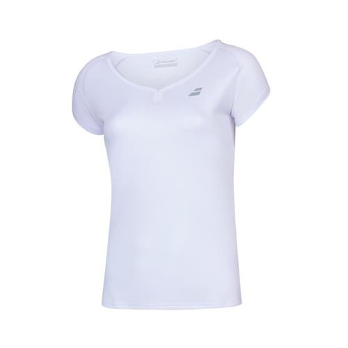 Babolat Womens Play Cap Sleeve Top (White/White)