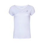 Babolat Womens Play Cap Sleeve Top (White/White)