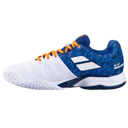 Babolat Propulse Blast All Court Mens Shoe (White/Dark Blue)