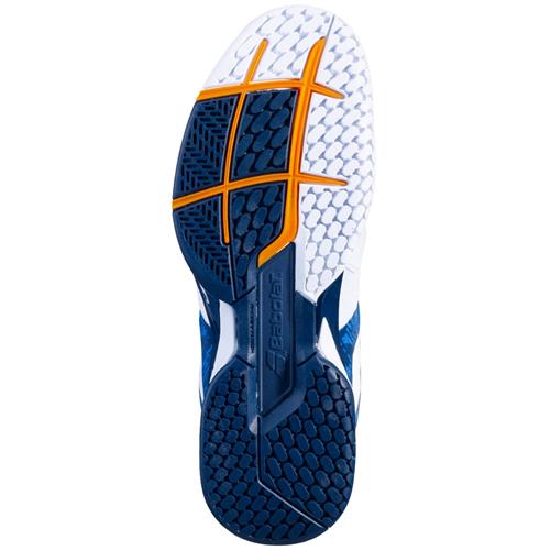 Babolat Propulse Blast All Court Mens Shoe (White/Dark Blue)