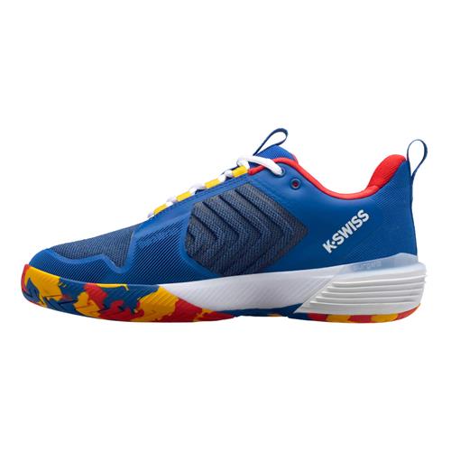 K-Swiss Ultrashot 3 Mens Tennis Shoes (Classic Blue/Berry Red/Lemoin Chrome)