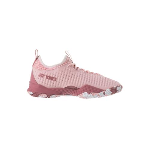 Yonex Power Cushion Fusion Rev 4 Clay Womens Tennis Shoe (Smoke Pink)