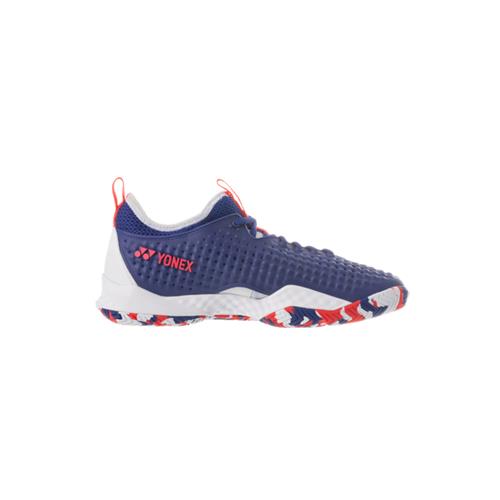 Yonex Power Cushion Fusion Rev 4 All Court Mens Tennis Shoe (White/Royal Blue)