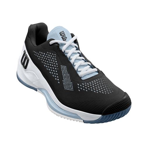Wilson Rush Pro 4.0  Womens Tennis Shoes (Black/White/China Blue)