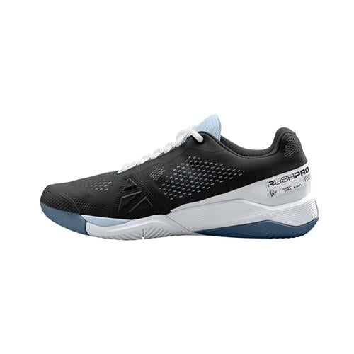 Wilson Rush Pro 4.0  Womens Tennis Shoes (Black/White/China Blue)
