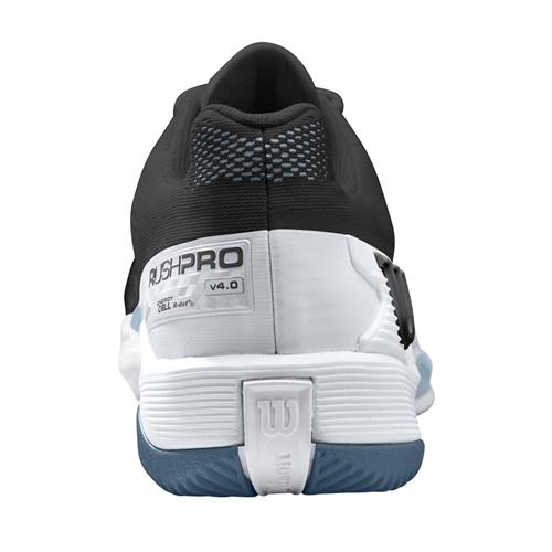 Wilson Rush Pro 4.0  Womens Tennis Shoes (Black/White/China Blue)