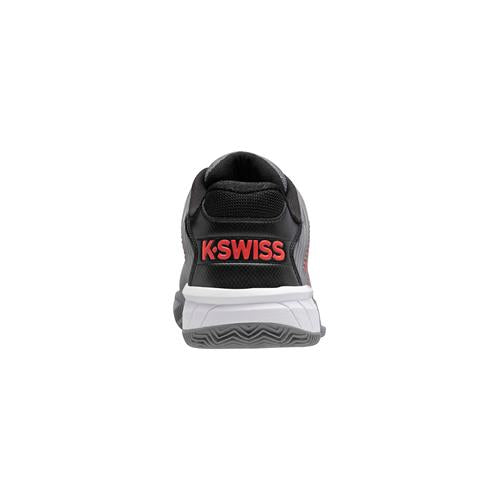 K-Swiss Hypercourt Express 2 HB Mens Shoe (Steel Grey/Jet Black/Spicy Orange)