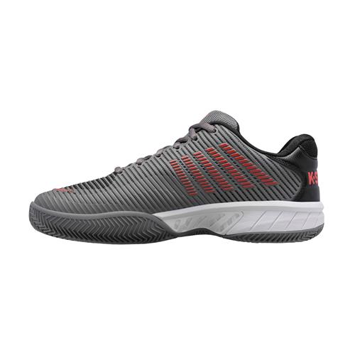 K-Swiss Hypercourt Express 2 HB Mens Shoe (Steel Grey/Jet Black/Spicy Orange)