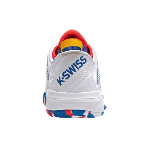 K-Swiss Hypercourt Supreme AC Mens Shoe (White/Classic Blue/Berry Red)