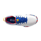 K-Swiss Hypercourt Supreme AC Mens Shoe (White/Classic Blue/Berry Red)