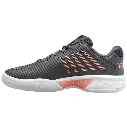K-Swiss Hypercourt Express 2 All Court Womens Shoe (Asphalt/White/Peach)