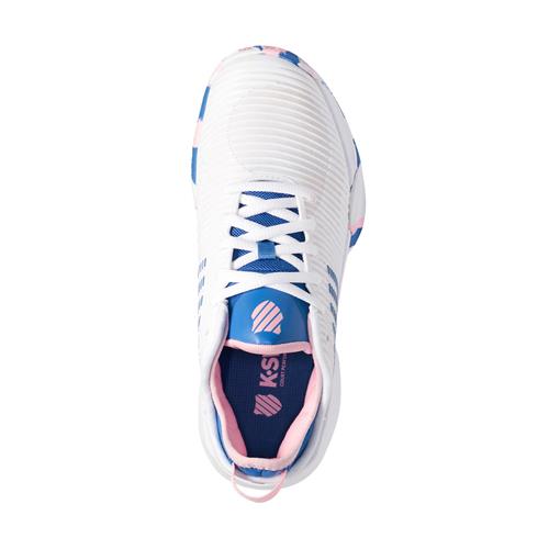 K-Swiss Hypercourt Supreme HB Womens Shoe (White/Star Sapphire/Orchard Pink)