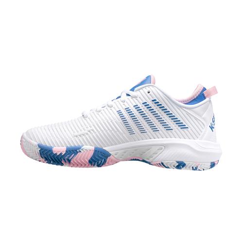 K-Swiss Hypercourt Supreme HB Womens Shoe (White/Star Sapphire/Orchard Pink)