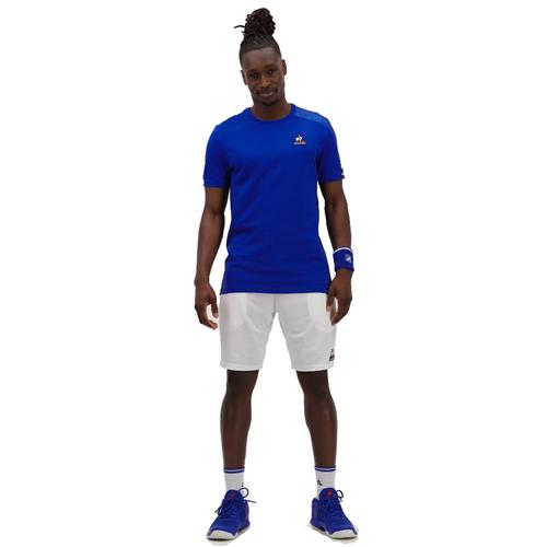 Le Coq Sportif Mens Tennis Replica Tee SS22 N1 (Electric Blue)