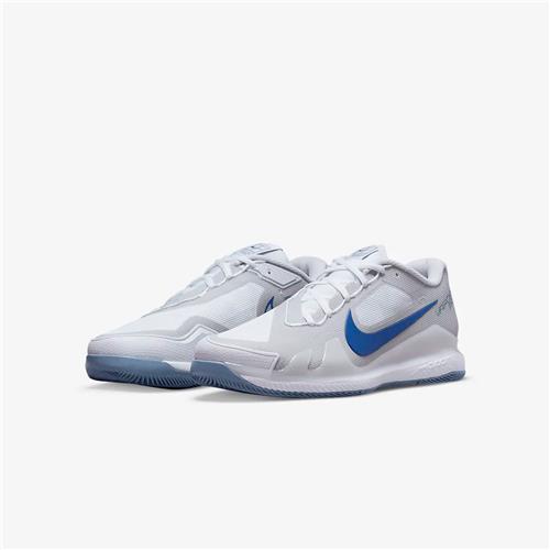 Nike Air Zoom Vapor Pro Men's HC Tennis Shoes (White/Ashen Slate/Grey Fog/Mystic Navy)