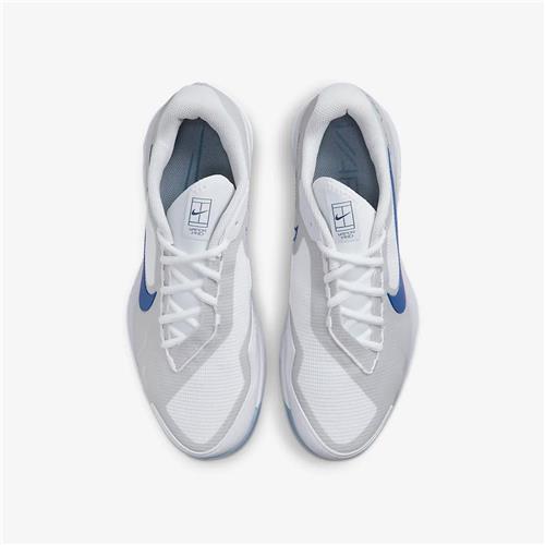Nike Air Zoom Vapor Pro Men's HC Tennis Shoes (White/Ashen Slate/Grey Fog/Mystic Navy)