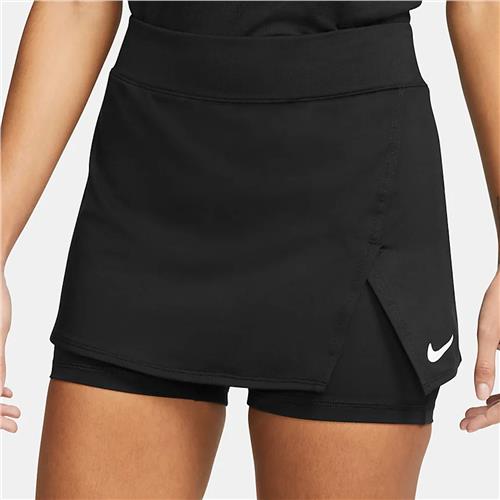 Nike Court Victory Womens Dri-Fit Tennis Skirt (Black/White)