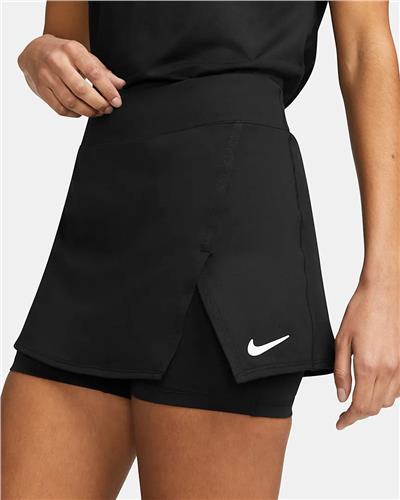 Nike Court Victory Womens Dri-Fit Tennis Skirt (Black/White)