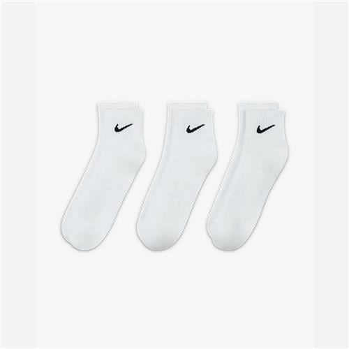 Nike Everyday Cotton Cushioned Ankle Socks (White)