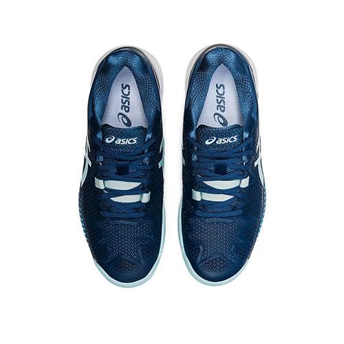 Asics Gel-Resolution 8 Clay Womens tennis Shoes (Light Indigo/Clear Blue)