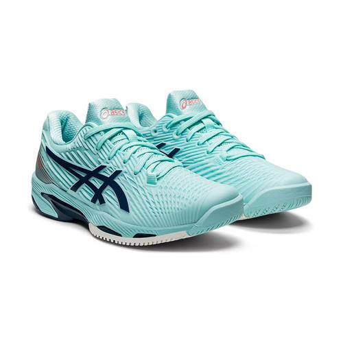 Asics Solution Speed FF2 Womens Tennis Shoes (Clear Blue/Light Indigo)