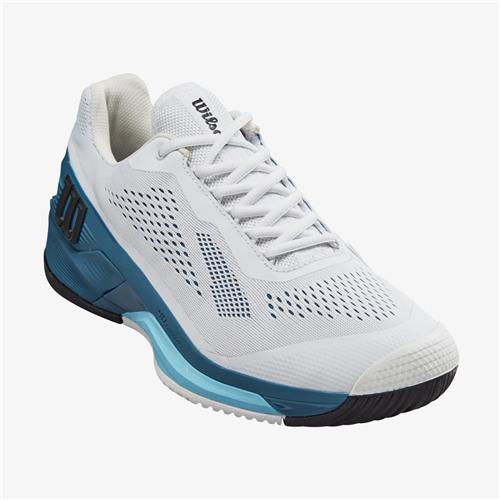 Wilson Rush Pro 4.0 Mens Tennis Shoes (White/Blue Coral/Blu Atoll)