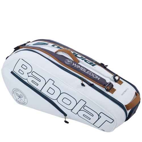 Babolat Pure Wimbledon 6 Racquet Bag (White/Grey)