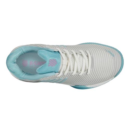 K-Swiss Hypercourt Express HB Womens Shoe (Brilliant White/Angel Blue/Sheer Lilac)