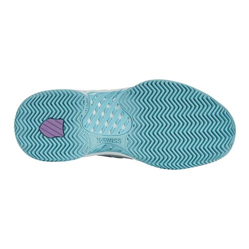 K-Swiss Hypercourt Express HB Womens Shoe (Brilliant White/Angel Blue/Sheer Lilac)