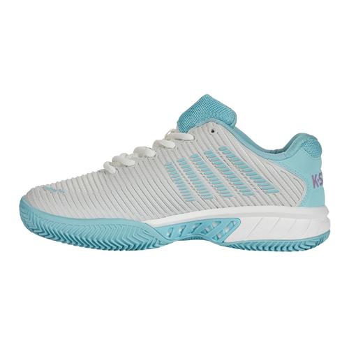 K-Swiss Hypercourt Express HB Womens Shoe (Brilliant White/Angel Blue/Sheer Lilac)