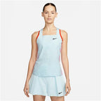 Nike Court Dri-FIT Slam New York Womens Tennis Tank (Glacier Blue/Light Arctic Pink/Team Orange Black)