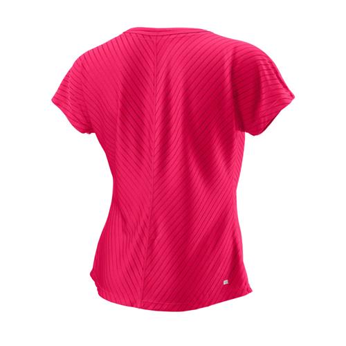 Wilson Womens Training V-Neck Tee II (Love Potion)