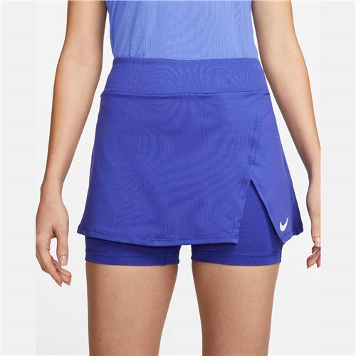 Nike Court Victory Womens Dri-Fit Tennis Skirt (Lapis/White)
